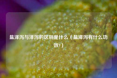 盐泽泻与泽泻的区别是什么（盐洚泻有什么功效?）